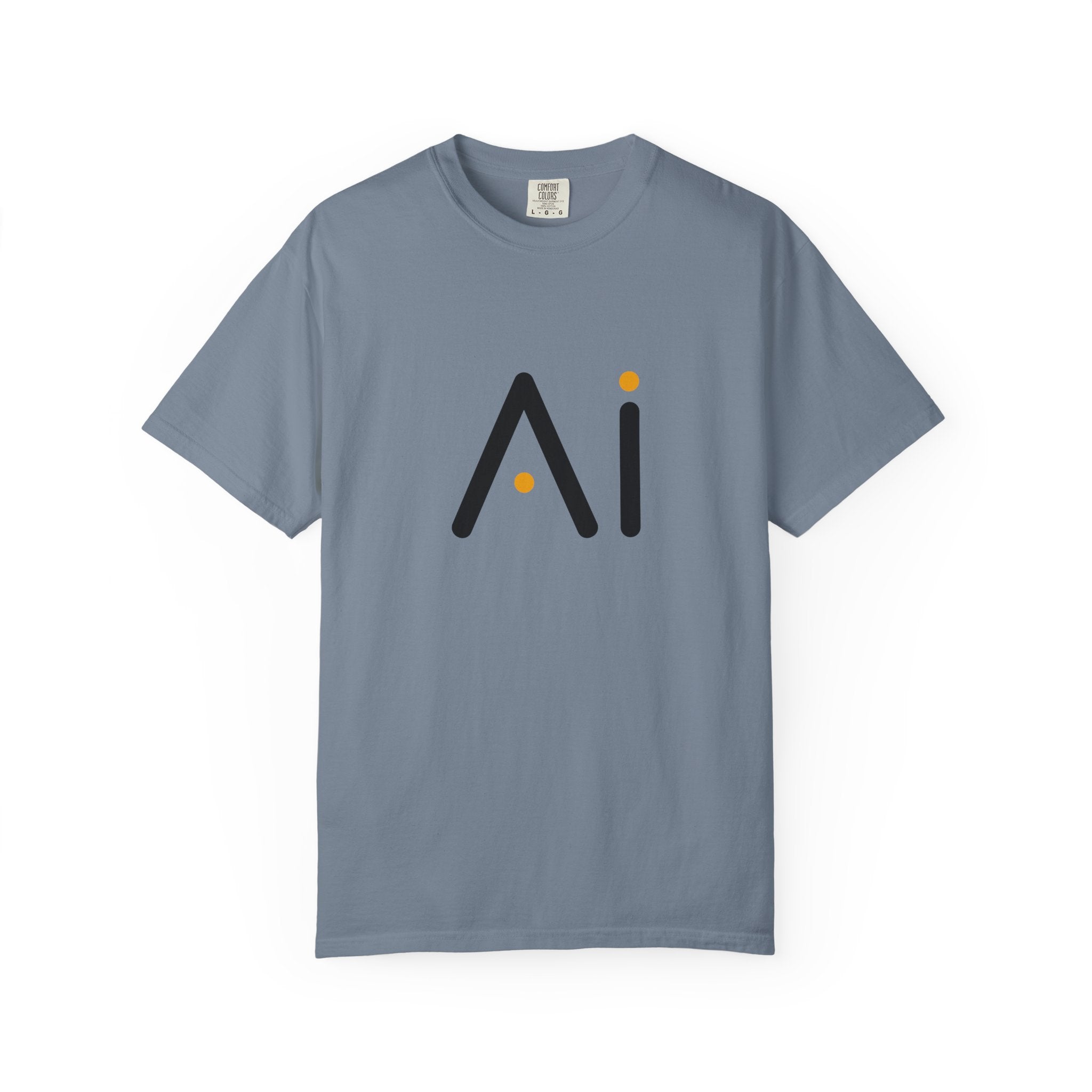 Powered By AI, Minimalist AI Logo T-Shirt - Modern Artificial Intelligence Graphic Tee
