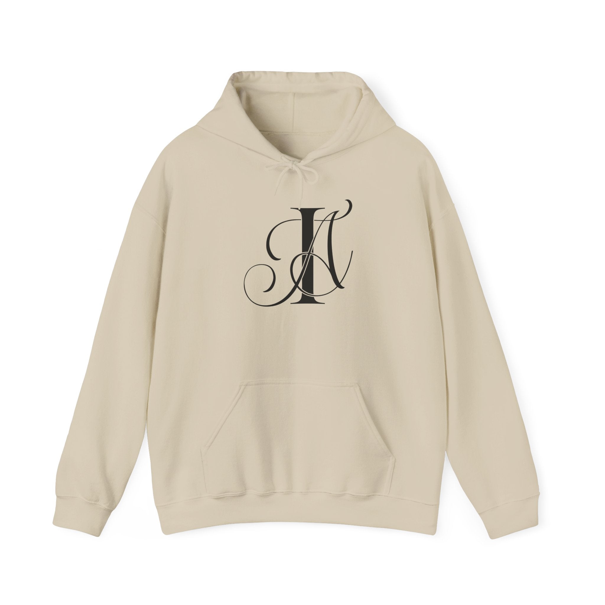 Elegant AI Monogram Hoodie - Minimalist Tech Fashion