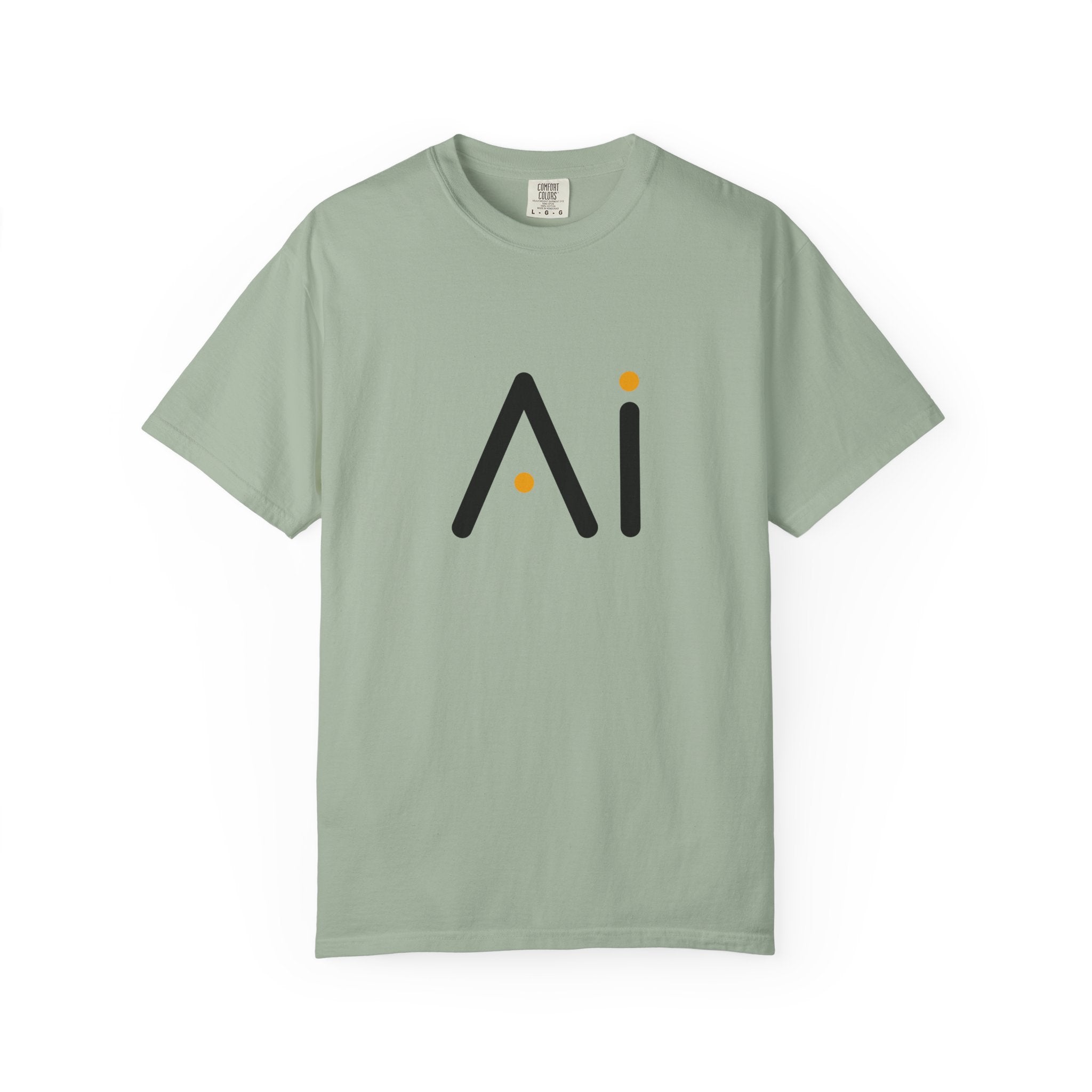 Powered By AI, Minimalist AI Logo T-Shirt - Modern Artificial Intelligence Graphic Tee