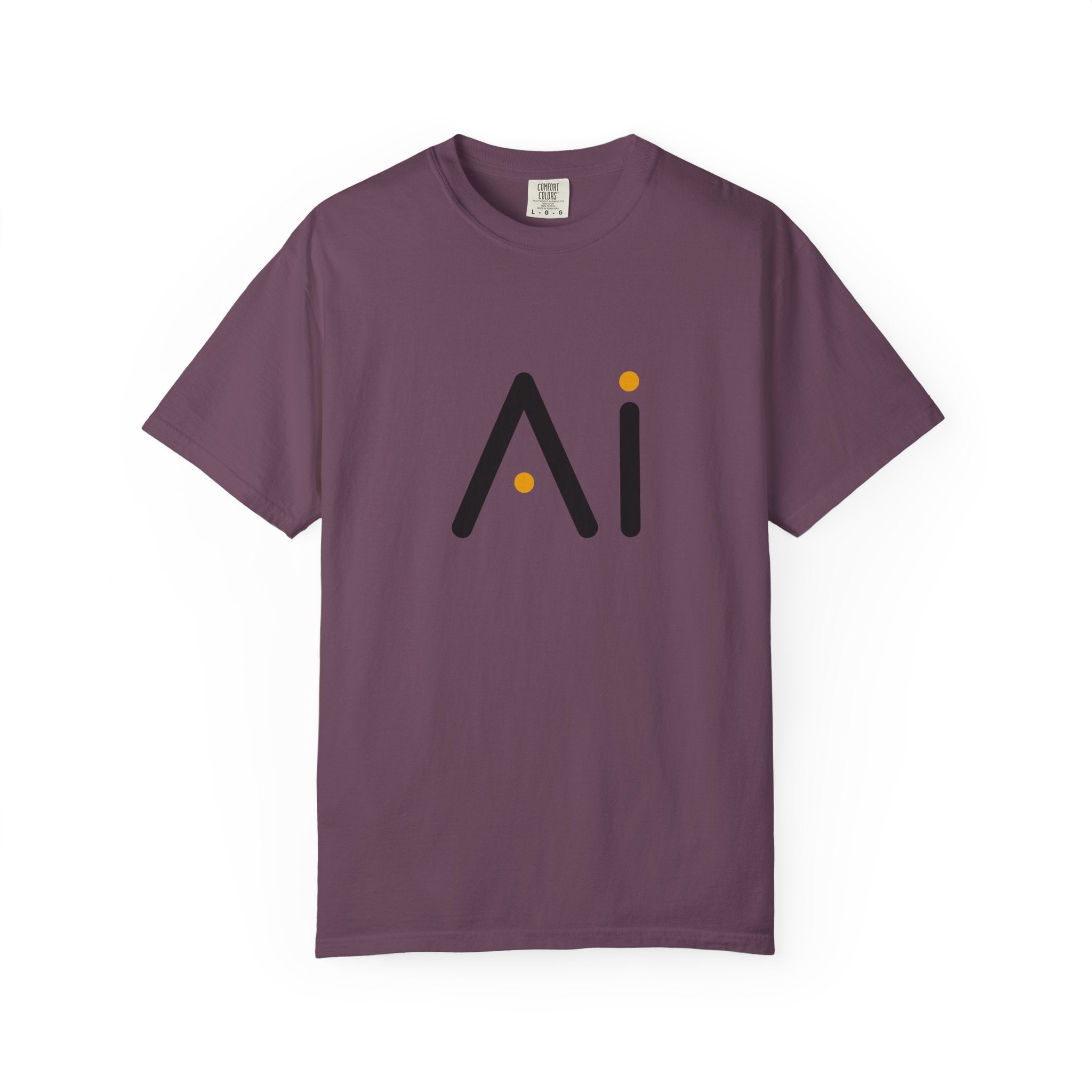 Powered By AI, Minimalist AI Logo T-Shirt - Modern Artificial Intelligence Graphic Tee