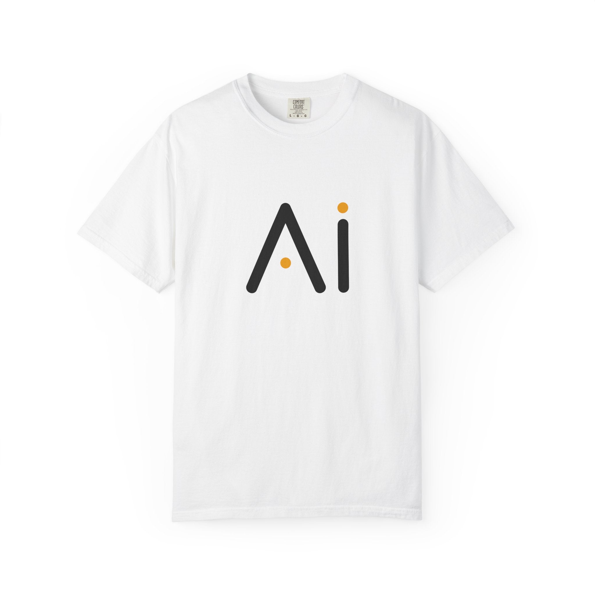 Powered By AI, Minimalist AI Logo T-Shirt - Modern Artificial Intelligence Graphic Tee