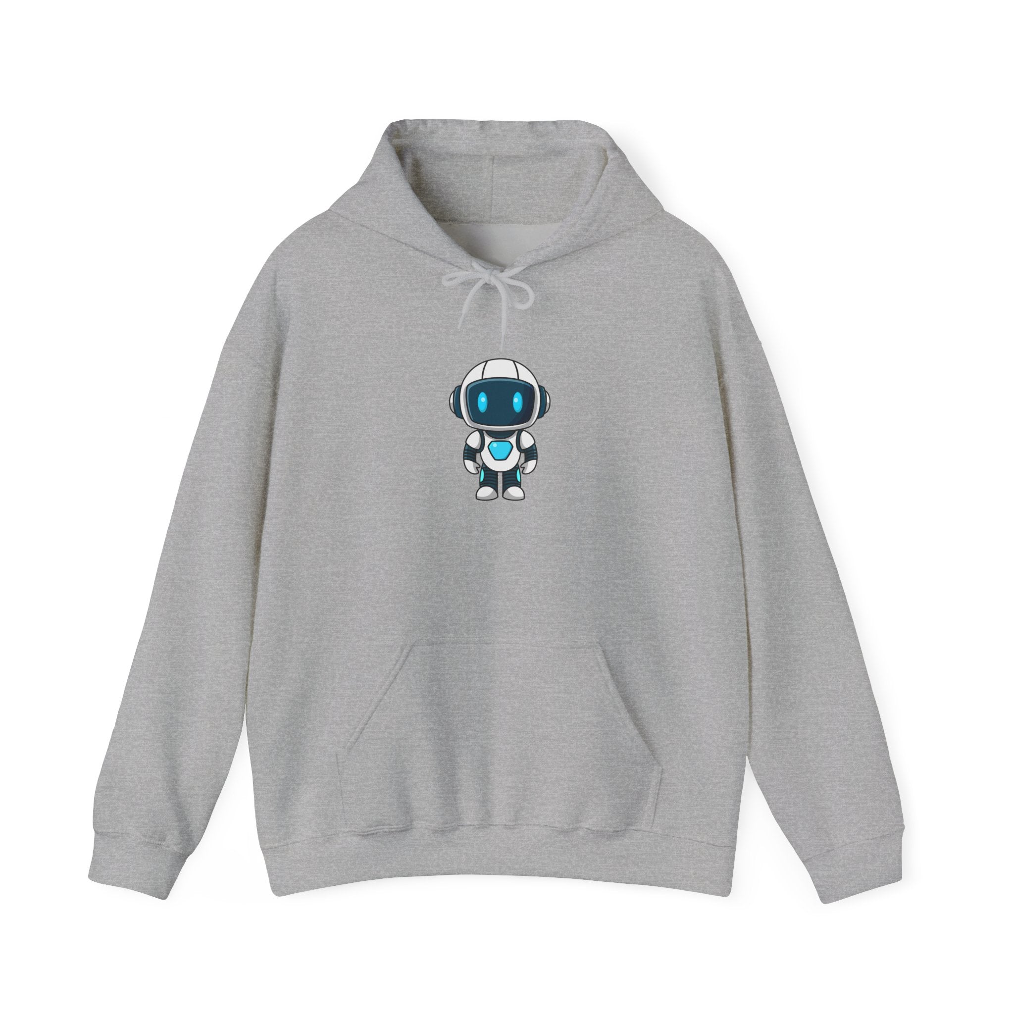 Cute AI Robot Graphic Hoodie - Unisex Sweatshirt